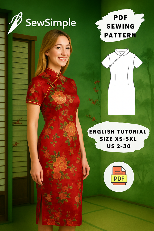 cheongsam dress pattern, Chinese Qipao pattern, traditional dress pattern, Mandarin neck dress, Qipao sewing pattern, PDF Chinese dress pattern, DIY Cheongsam dress, traditional Chinese dress pattern, sewing pattern for Cheongsam, sewing pattern for Qipao, elegant dress sewing pattern, wedding Qipao pattern, Chinese culture dress pattern, Qipao dress tutorial, Chinese dress sewing, Mandarin collar dress, DIY Qipao dress, elegant traditional dress pattern, traditional wedding dress pattern, Chinese new year