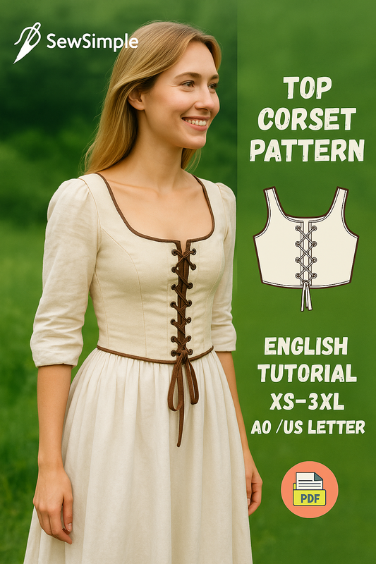 corset sewing pattern, historical corset pattern, Renaissance corset pattern, lace-up corset pattern, historical bodice pattern, cottagecore corset, DIY corset pattern, sewing top corset pattern, Renaissance fair costume, historical dress corset, Renaissance corset top, lace-up bodice, bodice pattern, vintage corset pattern, sewing pattern for women, corset PDF pattern, beginner corset pattern, XS-3XL corset, historical costume pattern, Renaissance fair sewing pattern, cottagecore outfit, lace-up top sewing