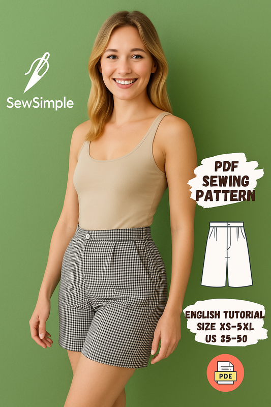 cotton shorts pattern, button shorts pattern, women’s shorts pattern, summer shorts sewing pattern, casual shorts pattern, button front shorts, sewing pattern XS-5XL, button cotton shorts, easy sewing pattern for beginners, DIY cotton shorts, sewing pattern for women, summer shorts sewing pattern, button-front design, sewing pattern for shorts, casual summer shorts, button cotton short pants, PDF shorts sewing pattern, sewing patterns for casual wear, cotton button shorts, button pants pattern, DIY button s