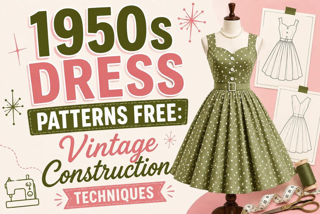 1950s Dress Patterns Free Vintage Construction Techniques