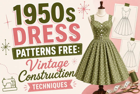 1950s Dress Patterns Free Vintage Construction Techniques