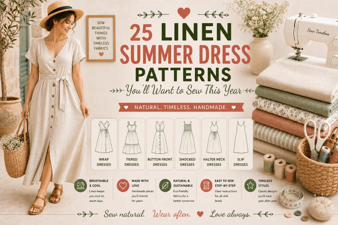 25 Linen Summer Dress Patterns You'll Want to Sew This Year