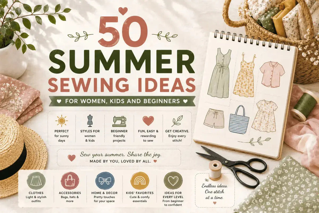 50 Summer Sewing Ideas for Women, Kids and Beginners - SewSimple