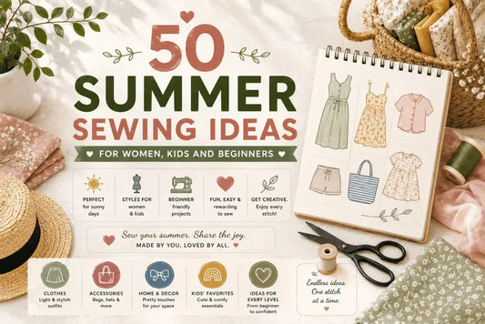 50 Summer Sewing Ideas for Women, Kids and Beginners - SewSimple