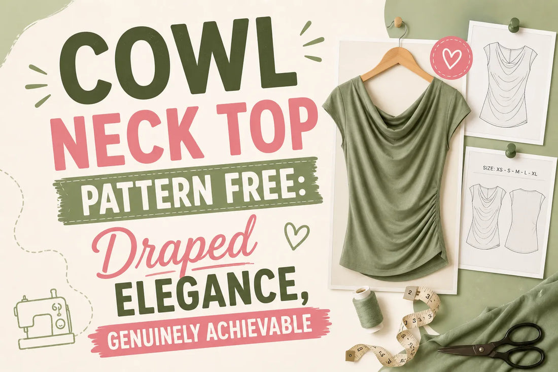 Cowl Neck Top Pattern Free Draped Elegance, Genuinely Achievable