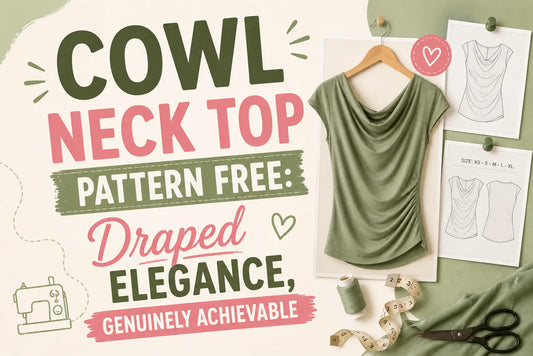 Cowl Neck Top Pattern Free Draped Elegance, Genuinely Achievable