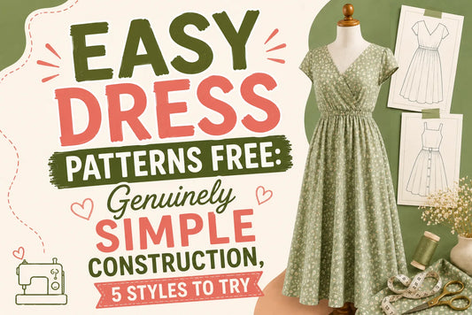 Easy Dress Patterns Free: Genuinely Simple Construction, 5 Styles to Try