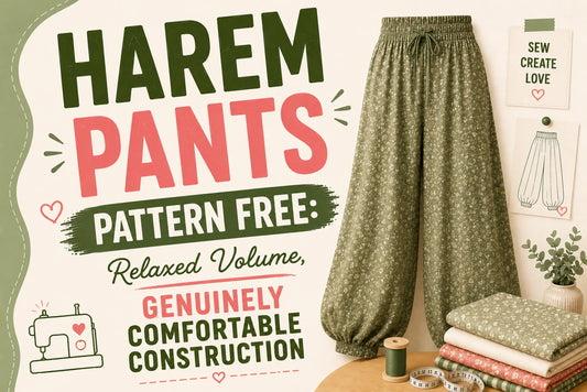 Harem Pants Pattern Free Relaxed Volume, Genuinely Comfortable Construction