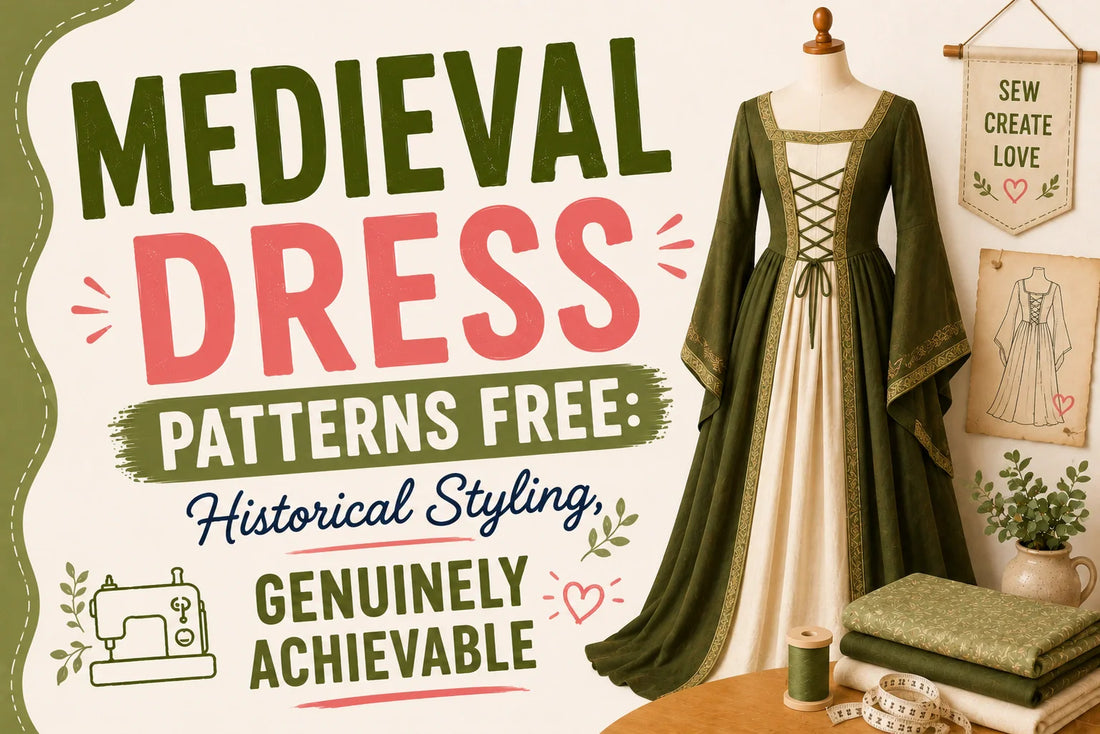 Medieval Dress Patterns Free Historical Styling, Genuinely Achievable
