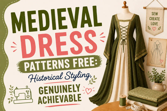 Medieval Dress Patterns Free Historical Styling, Genuinely Achievable