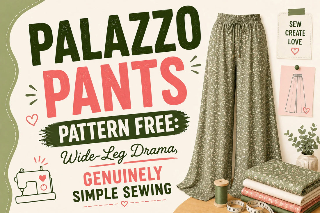 Palazzo Pants Pattern Free Wide-Leg Drama, Genuinely Simple Sewing
