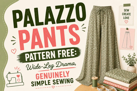 Palazzo Pants Pattern Free Wide-Leg Drama, Genuinely Simple Sewing