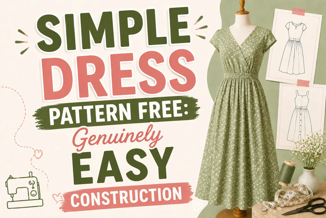 Simple Dress Pattern Free Genuinely Easy Construction