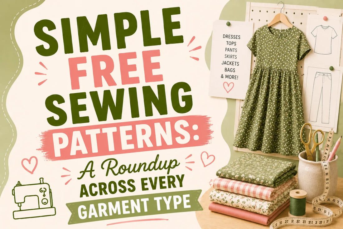 Simple Free Sewing Patterns A Roundup Across Every Garment Type