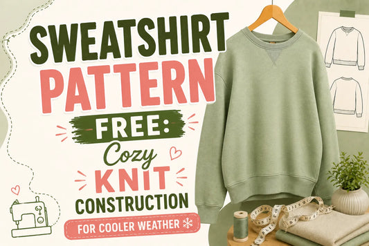 Sweatshirt Pattern Free Cozy Knit Construction for Cooler Weather
