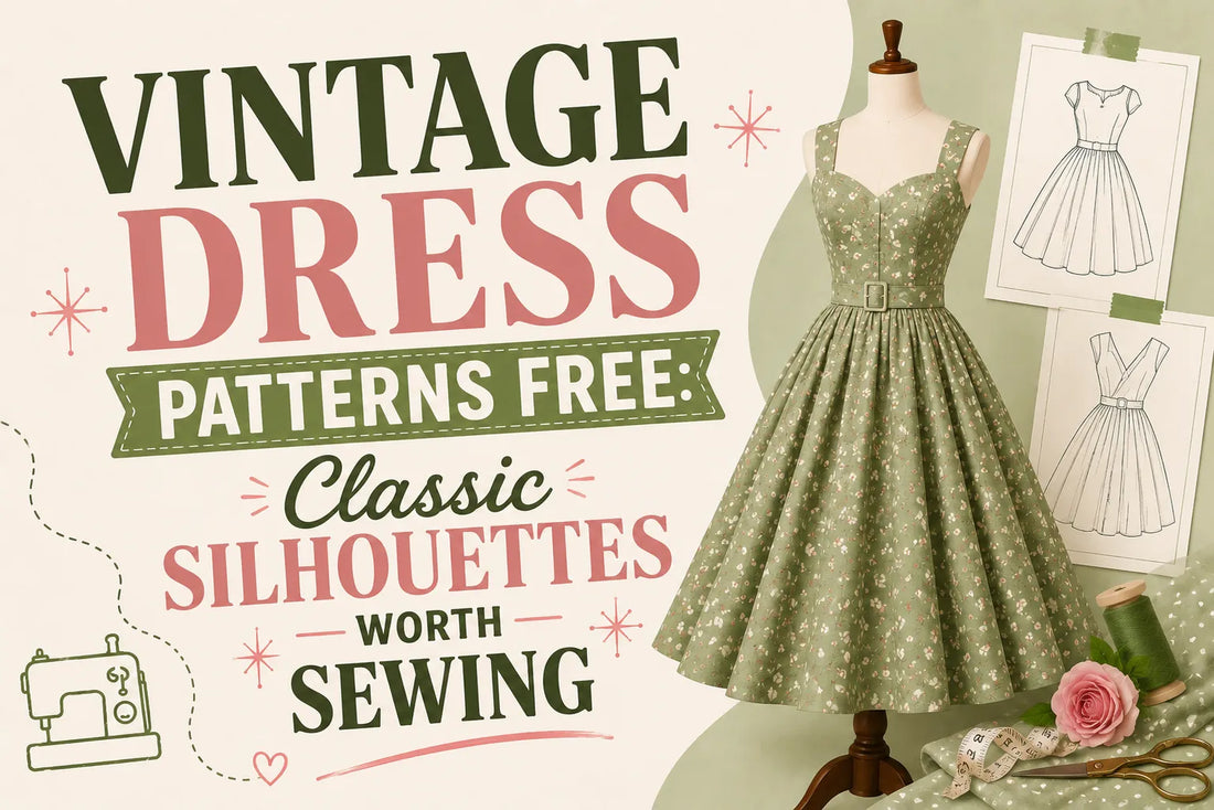Vintage Dress Patterns Free Classic Silhouettes Worth Sewing