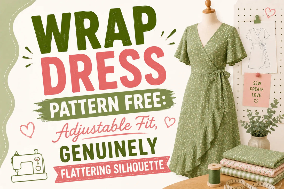 Wrap Dress Pattern Free Adjustable Fit, Genuinely Flattering Silhouette