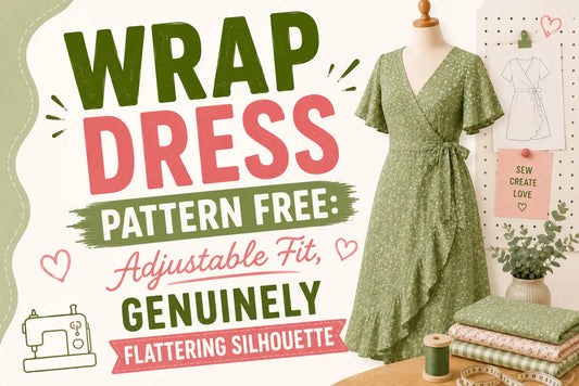 Wrap Dress Pattern Free Adjustable Fit, Genuinely Flattering Silhouette
