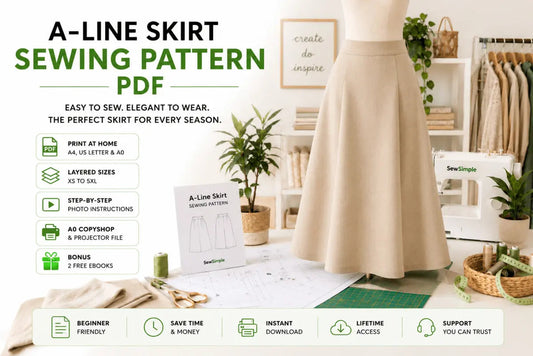 A-Line Skirt Sewing Pattern PDF Complete Guide 2026