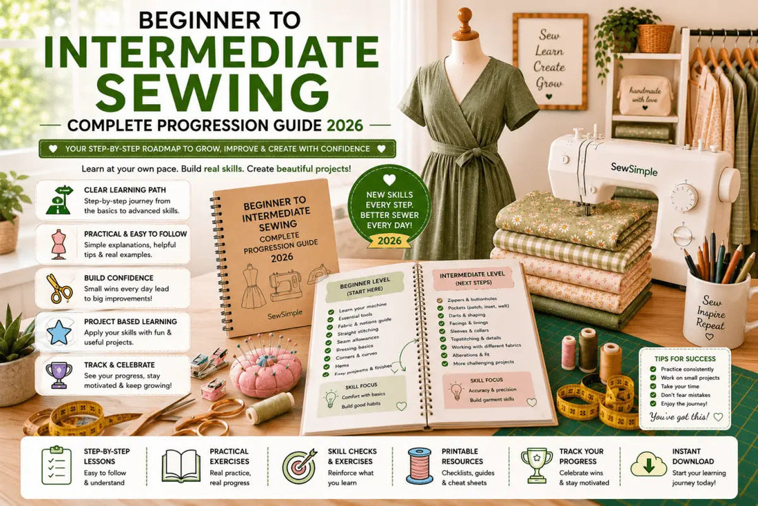 Beginner to Intermediate Sewing — Complete Progression Guide 2026
