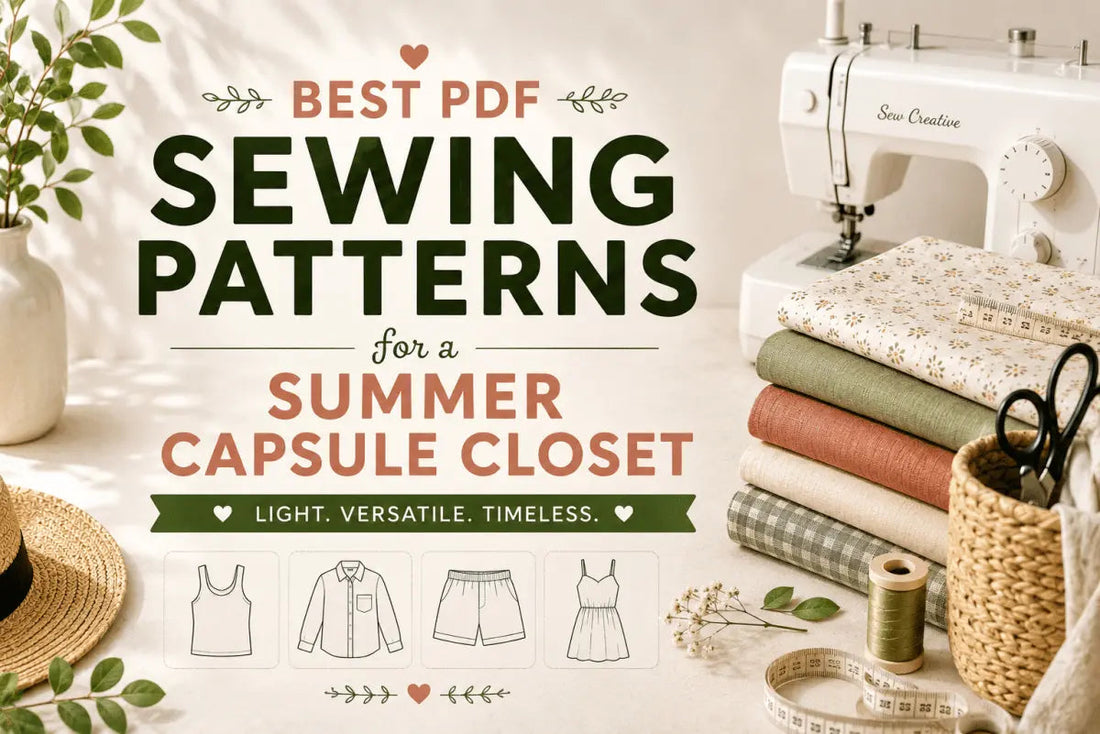 Best PDF Sewing Patterns for a Summer Capsule Closet