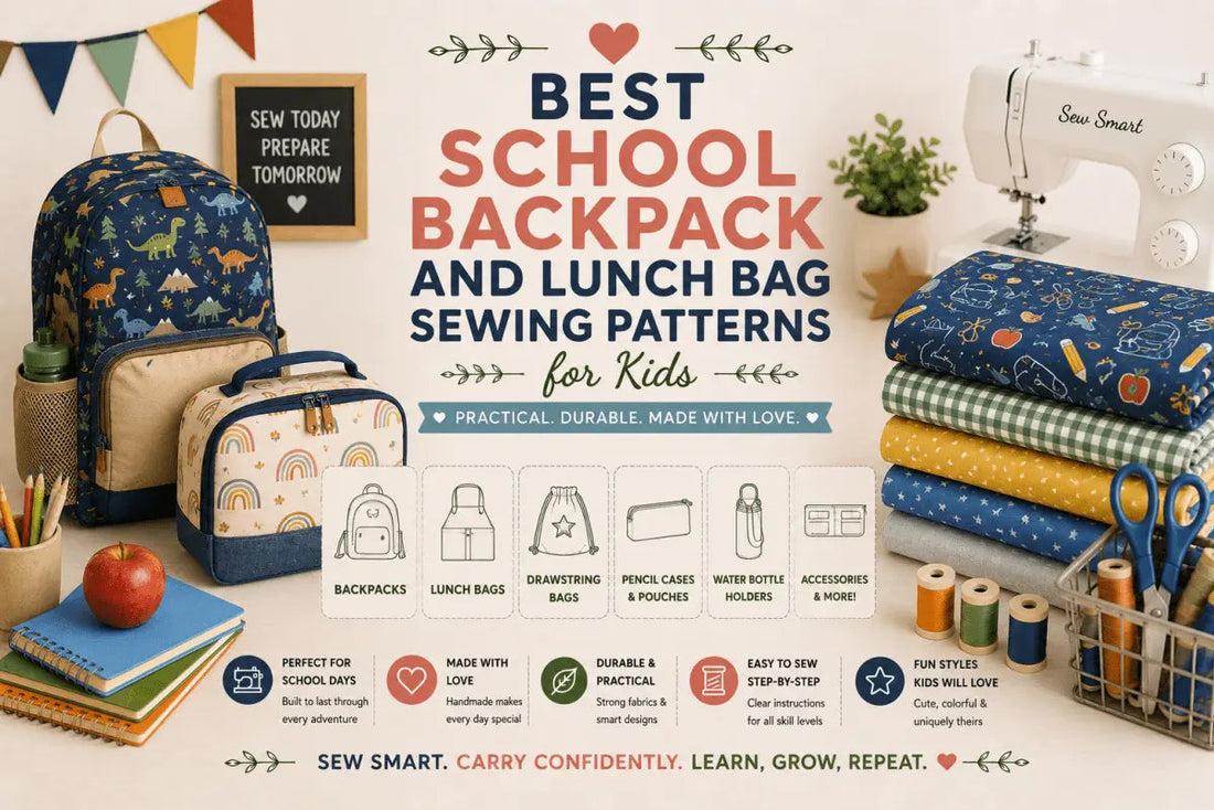 Best School Backpack and Lunch Bag Sewing Patterns for Kids
