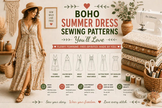 Boho Summer Dress Sewing Patterns You'll Love