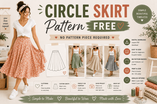 Circle Skirt Pattern Free: No Pattern Piece Required