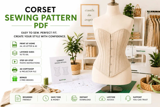 Corset Sewing Pattern PDF — Complete Beginner Guide 2026 - SewSimple