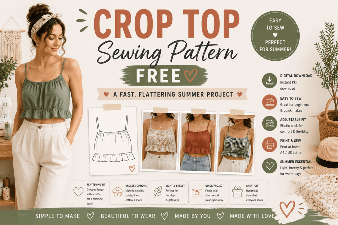 Crop Top Sewing Pattern Free: A Fast, Flattering Summer Project