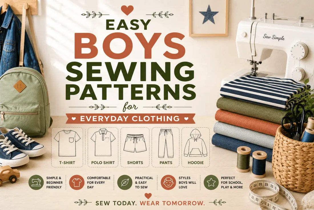 Easy Boys Sewing Patterns for Everyday Clothing