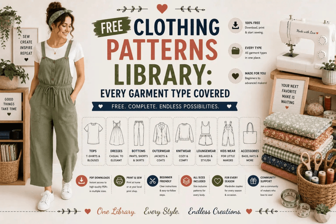 Free Clothing Patterns Library: Every Garment Type Covered SewSimple