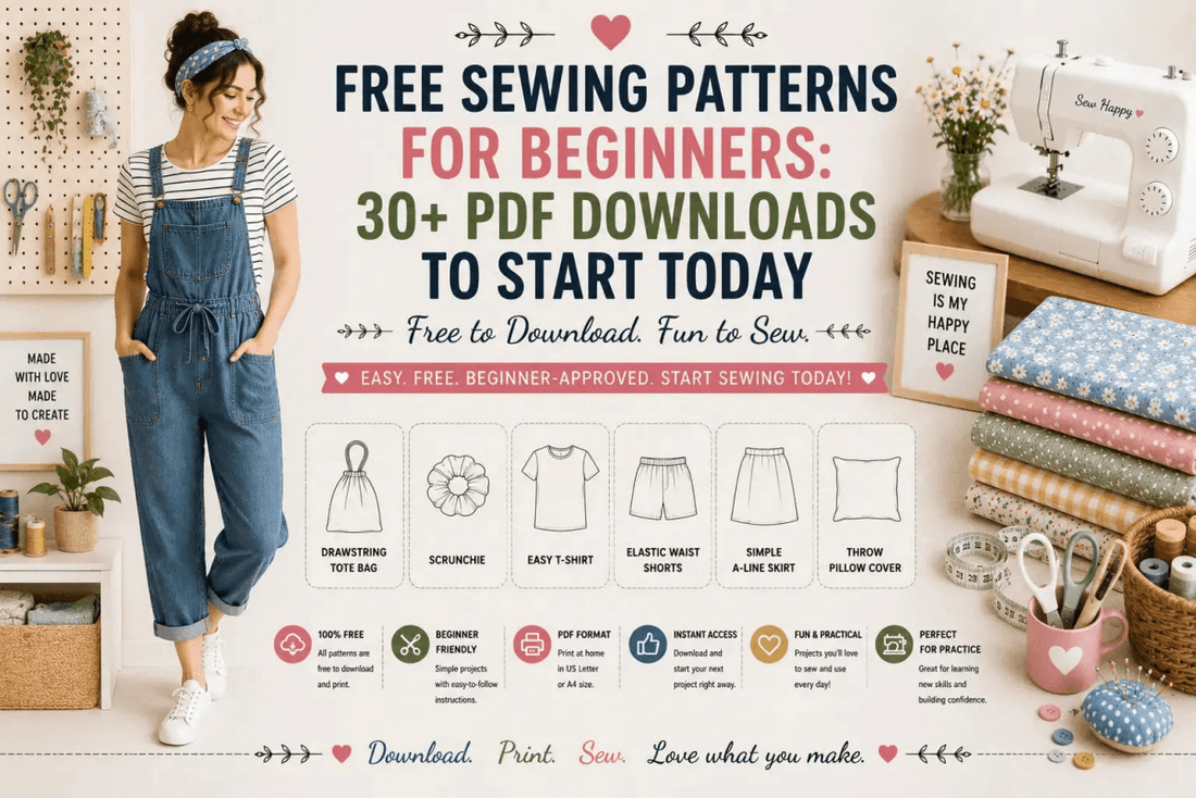 Free Sewing Patterns for Beginners: 30+ PDF Downloads to Start Today SewSimple