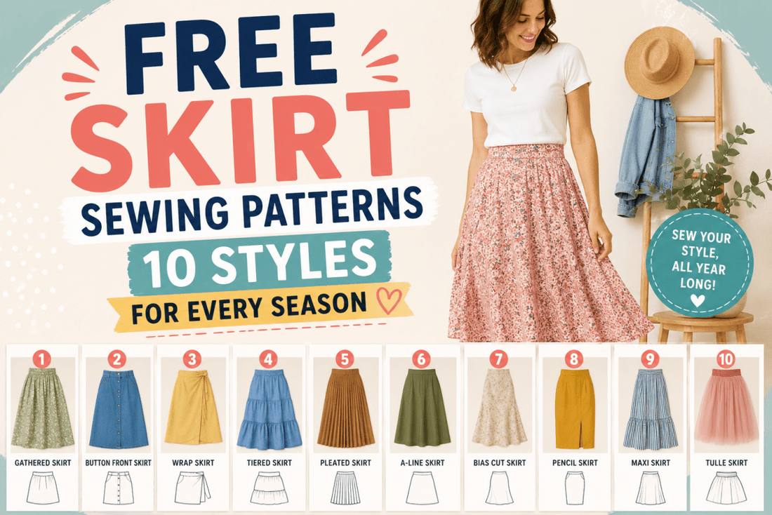 Free Skirt Sewing Patterns: 10 Styles for Every Season