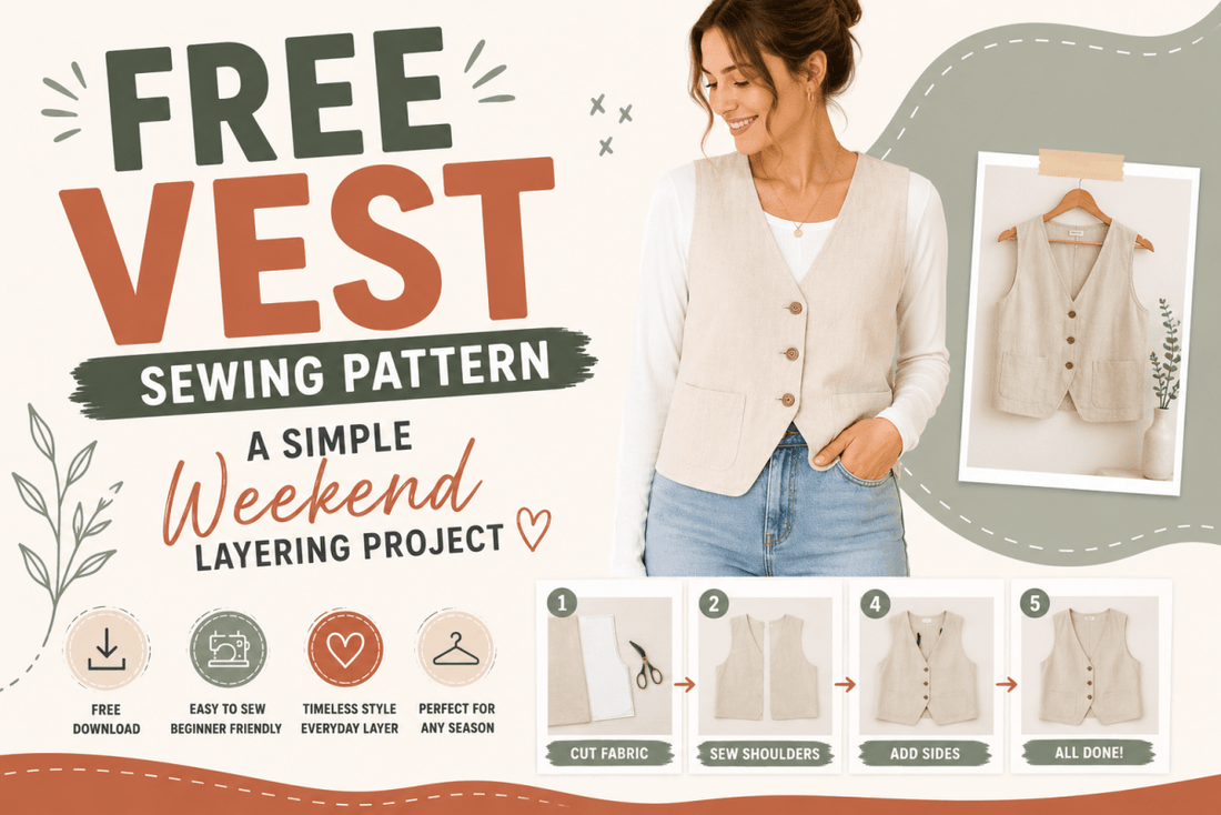 Free Vest Sewing Pattern: A Simple Weekend Layering Project