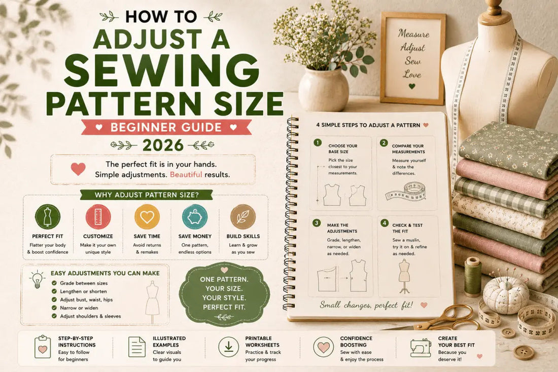 How to Adjust a Sewing Pattern Size — Beginner Guide 2026