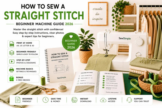 How to Sew a Straight Stitch — Beginner Machine Guide 2026