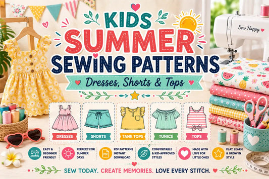 Kids Summer Sewing Patterns – Dresses, Shorts &amp; Tops