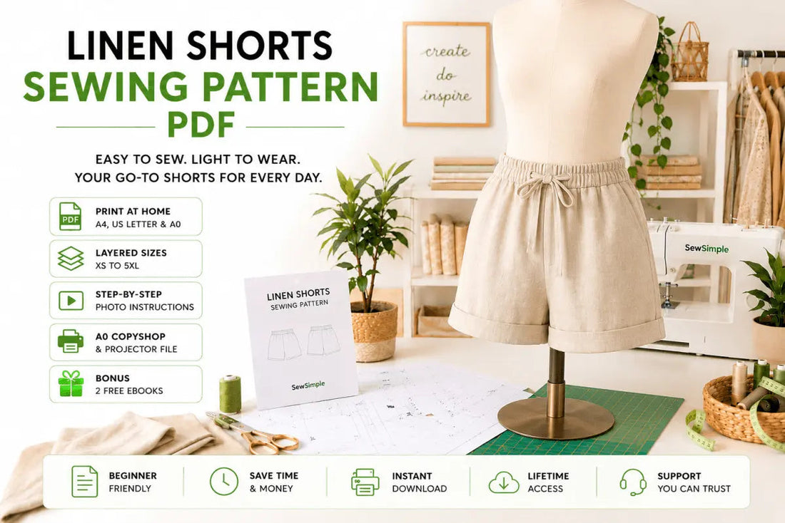 Linen Shorts Sewing Pattern Complete PDF Guide 2026