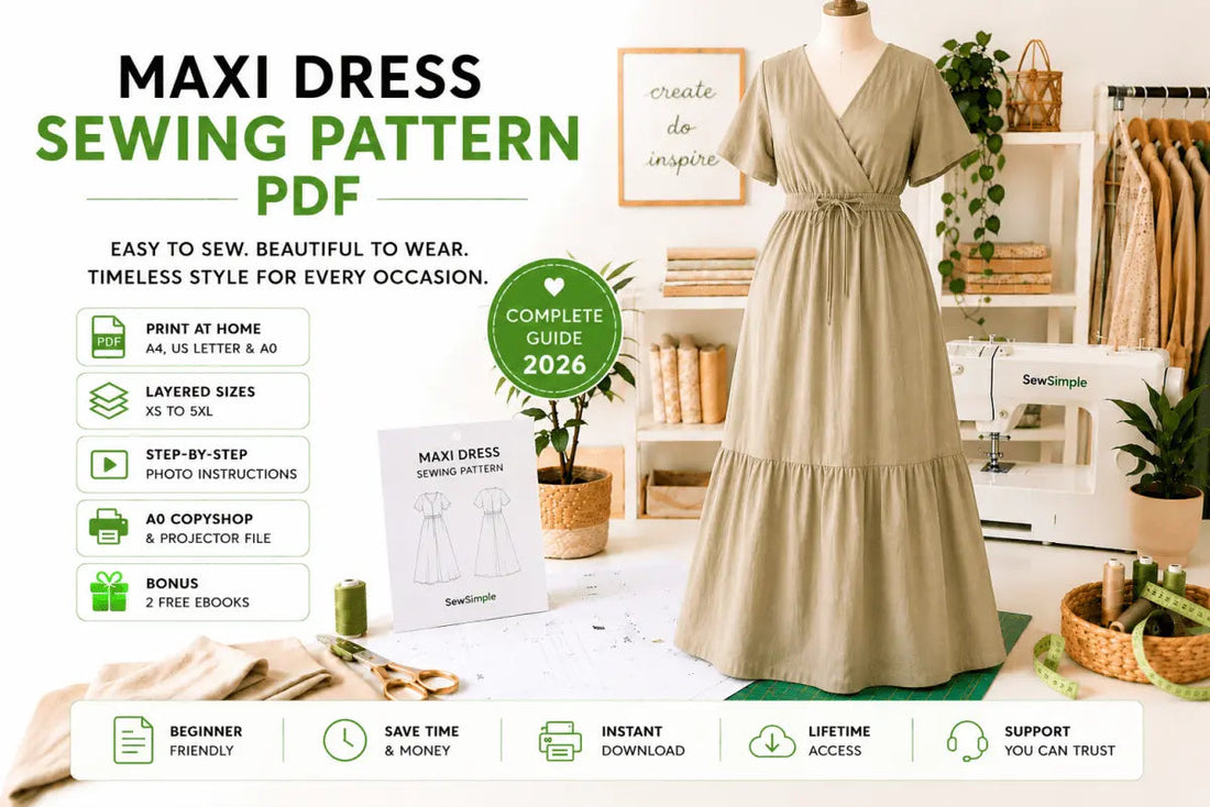 Maxi Dress Sewing Pattern PDF Complete Guide 2026