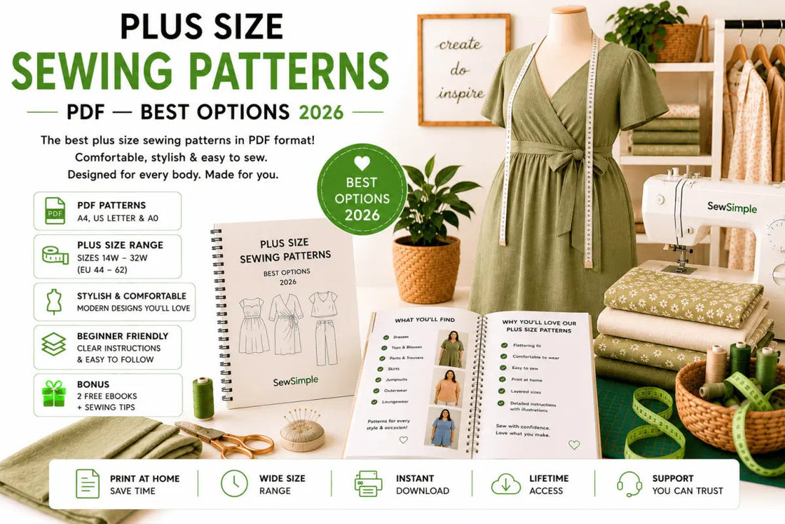 Plus Size Sewing Patterns PDF — Best Options 2026