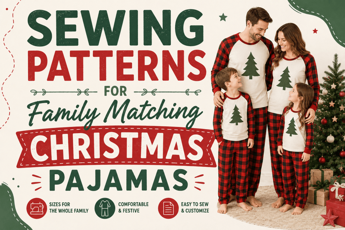 Sewing Patterns for Family Matching Christmas Pajamas