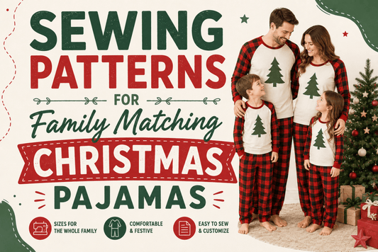 Sewing Patterns for Family Matching Christmas Pajamas