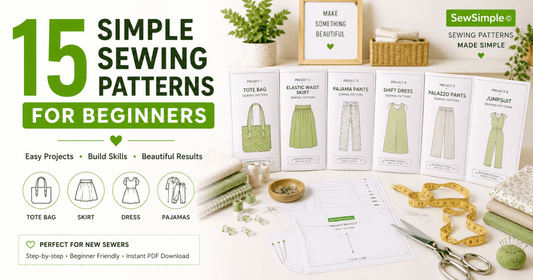 Simple Sewing Patterns for Beginners — 15 Easy Projects in 2026