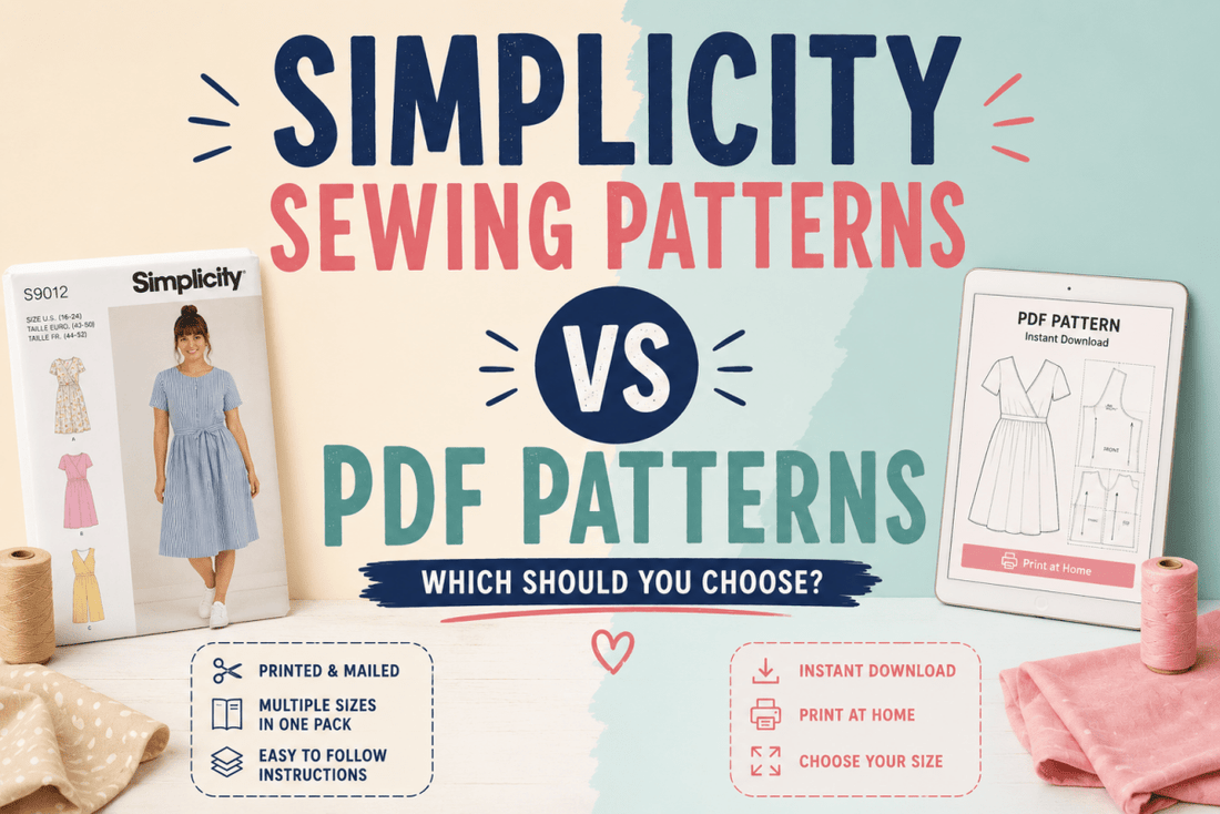 Simplicity Sewing Patterns vs PDF Patterns: Which Should You Choose?