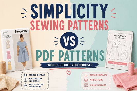Simplicity Sewing Patterns vs PDF Patterns: Which Should You Choose?