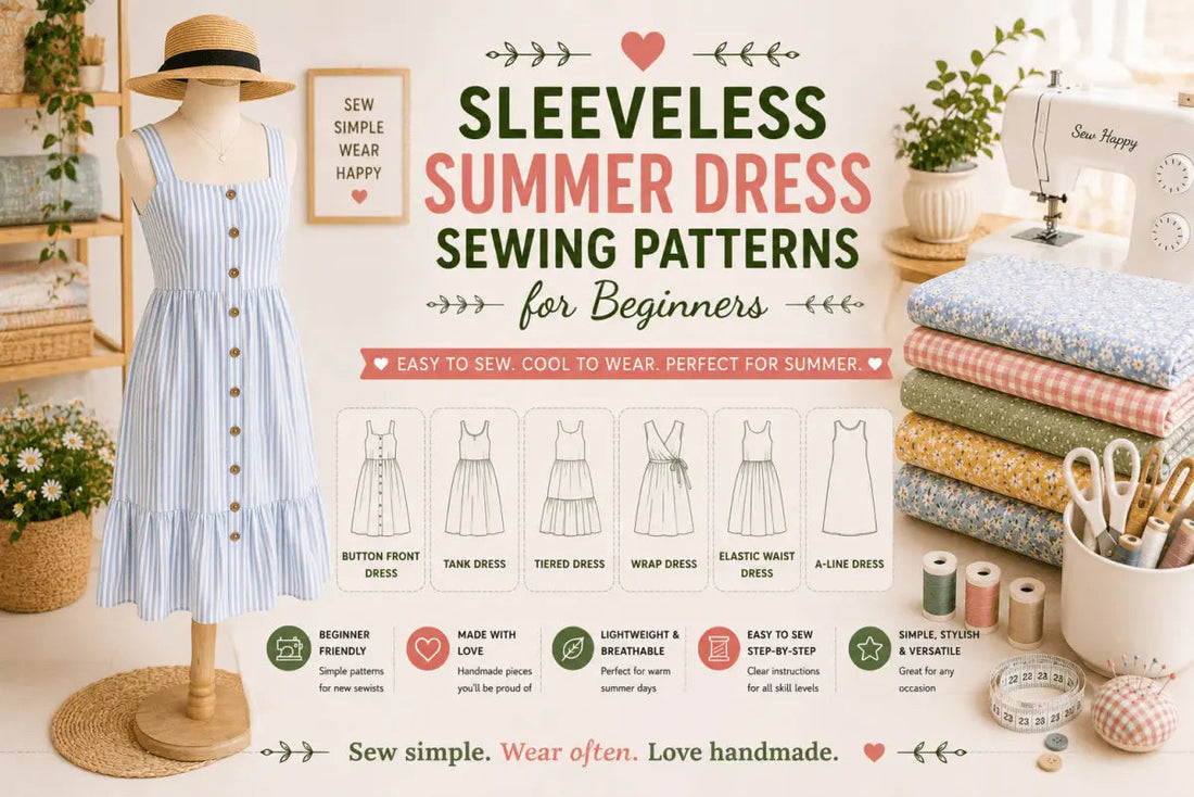 Sleeveless Summer Dress Sewing Patterns for Beginners