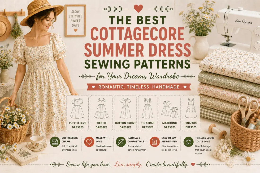The Best Cottagecore Summer Dress Sewing Patterns