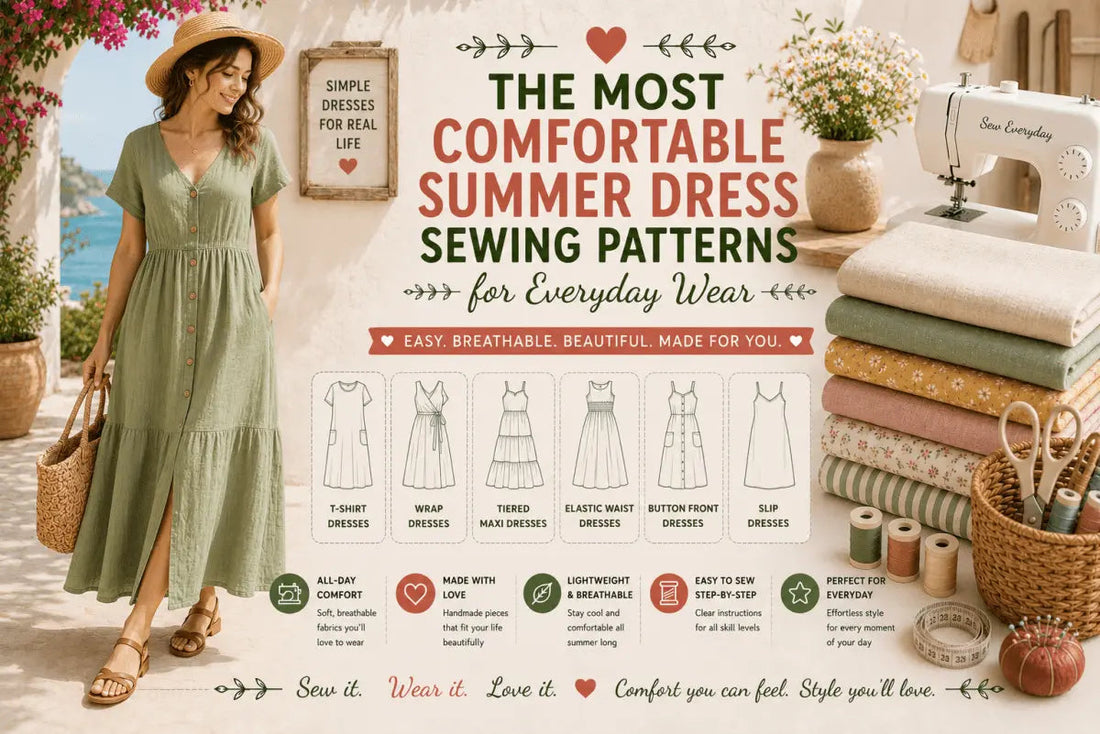 The Most Comfortable Summer Dress Sewing Patterns for Everyday Wear
