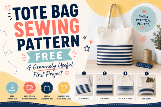 Tote Bag Sewing Pattern Free: A Genuinely Useful First Project